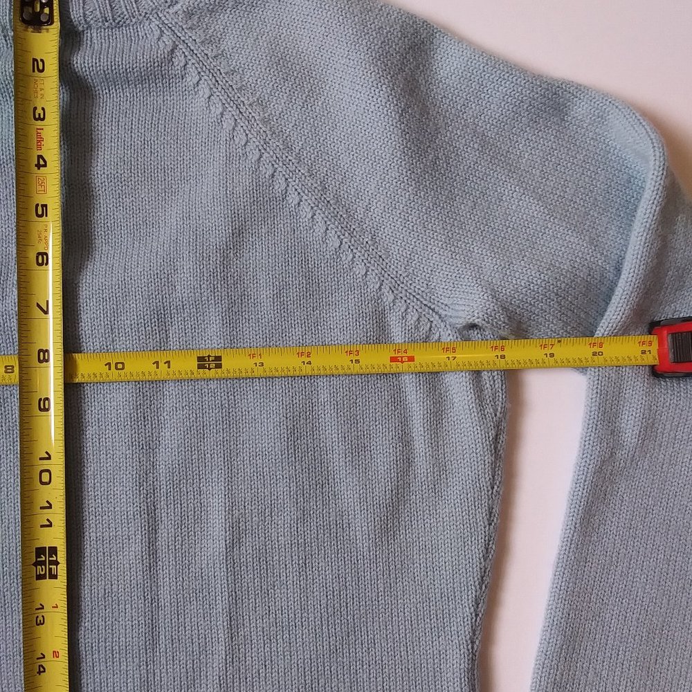 Willi Smith XL Light Blue Merino Wool Sweater - Picture 12 of 13